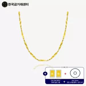 [한국금거래센터] 99.9 24K 순금 에스텔 목걸이
