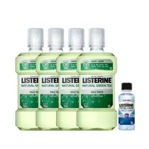 리스테린 내추럴 그린티 750ml 4개