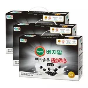 베지밀 뼈에좋은 칼슘 검은콩 두유 190ml 72개