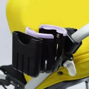 데이굿유모차컵홀더스마트폰거치대퍼플물병홀더