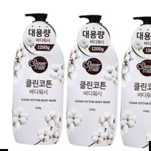 바디클렌저 샤워메이트 바디워시 3묶음 1.2kg용기