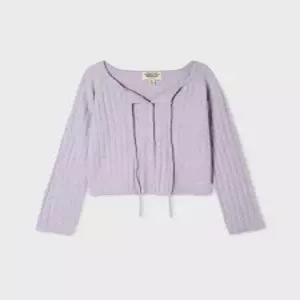 WHCKG4925F 스타필드 수원점 후아유 여성 Ribbon Punching Skashi Cardigan