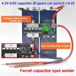 패러드 커패시터 스폿 용접기 키트, 18650 배터리 PCB 회로 제어 보드, 5V 용접용