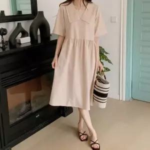 임산부 원피스 세라넥 여름 롱 홈웨어