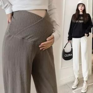 빅사이즈 임산부 와이드 조거 팬츠 캐주얼 스타일 홈웨어임부복