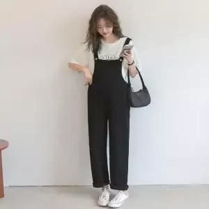 캐주얼 임산부 멜빵 바지 와이드 팬츠 임부복 임산부의류