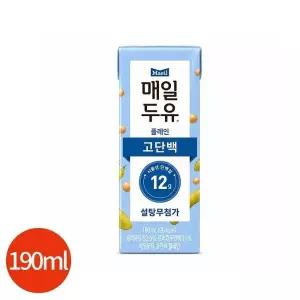 CL 매일 두유 고단백 플레인 190ml x 24개