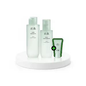 [선물세트] 한율 어린쑥 수분진정 2종세트 (토너150ml+플루이드125ml)