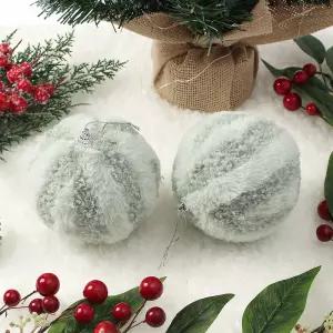 퓨어그린 패브릭 장식볼 2p세트(10cm) (라인폼폼이)