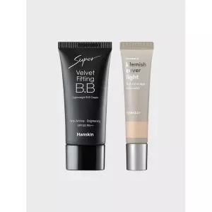 HANSKIN 수퍼 벨벳 피팅 비비크림 30g+블레미쉬 커버 컨실러12g 세트