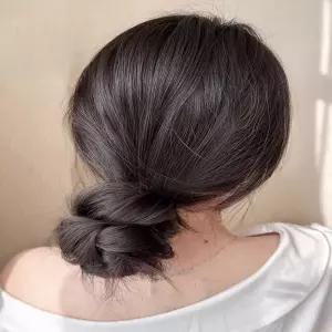부분가발 여성 똥머리 묶음머리 당고머리 볼륨 삔