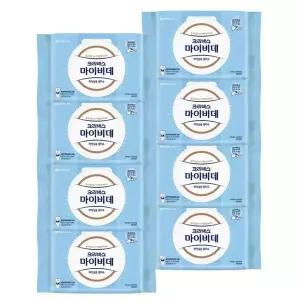[NS홈쇼핑]마이비데 물티슈 대용량 캡형 60매 x 8팩 클린케어 화장실용 비데용 물에녹는 비..[36125211]