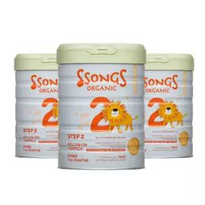 쏭스오가닉 아기분유 베이비 골든라벨 2단계 750g 3캔 BNS