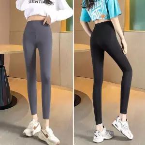[룽스_6818]하이웨스트 소프트 9부 레깅스 요가복
