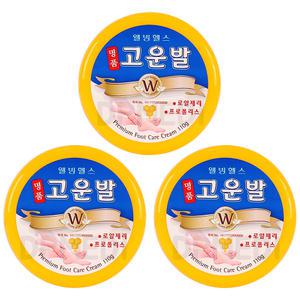 명품 고운발 3개 풋크림 발크림 발각질제거