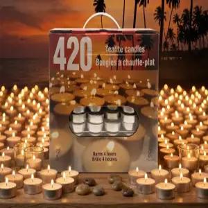엘리간트 티라이트캔들 대용량 420개 4시간 양키캔들