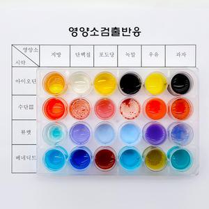 [더원사이언스] 영양소 검출반응 세트 (2인용) (지방 단백질 포도당 녹말 우유등)/영양소검출반응/과학교구