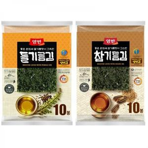 양반 들기름 참기름 전장김 20g x 20p