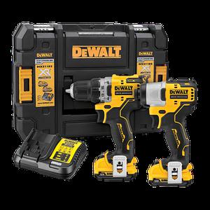 디월트 충전 임팩드릴 DCK2110D2T 콤보 배터리2개 세트 12V MAX  2.0AH