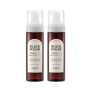 스킨푸드 블랙슈가 약알칼리성 딥클렌징 버블폼 200ml 2개