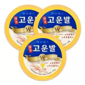 명품 고운발 약국용 발크림 발뒤꿈치 보습 풋크림 110g 3개