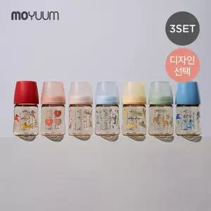 모윰 3세대 PPSU 노꼭지 올인원 젖병 170ml 트리플팩 - 디자인선택