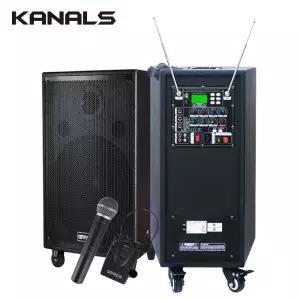 그레이스 EG-380 이동식 충전 앰프스피커 무선마이크2개 300와트 GRACE KANALS