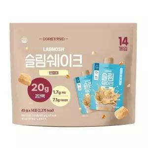 랩노쉬 슬림쉐이크 45g x 14개 - 인절미 식사대용 단백질쉐이크