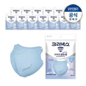 크리넥스 라이트핏 쿨마스크 대형 블루 5PX14개