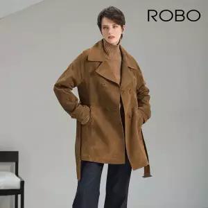 [ROBO] 로보 스웨이드 더블 하프코트