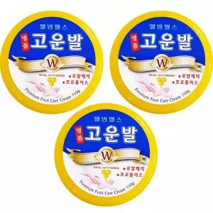 웰빙헬스 명품 고운발 110gX3개 풋크림 발크림 발보습 발관리 풋케어 발각질