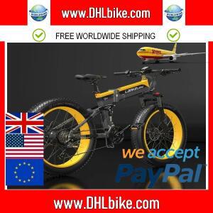 Lankeleisi 전기 자전거 팻 Ebike 접이식 전기 자전거 산악 자전거 MTB 전기 자전거 26 인치 1000W 48V