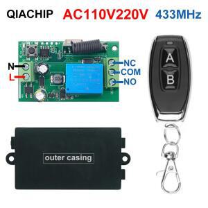 라이트 모터용 릴레이 모듈 리시버 송신기 리모컨 건식 접촉 스위치 10A 1CH AC110V 220V 433MHz