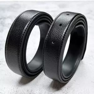 교체용 소가죽 벨트끈 블랙 110cm/벨트/허리띠/남성/혁띠/캐주얼/가죽/정장/고급/골프/남성용/패션