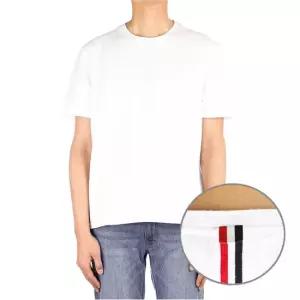 톰브라운 26SS MJS056A 00050 100) 남성 스트라이프 반팔 티셔츠