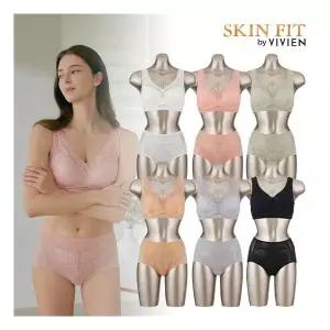 비비안 스킨핏 바디 커버플러스 노와이어 여성속옷세트 12종