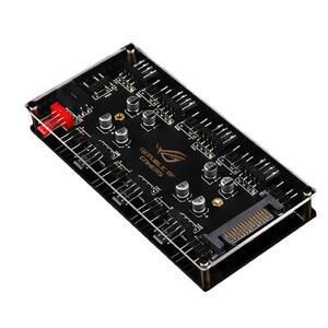 CX FUTRUE 듀얼 8방향 인터페이스 섀시 냉각 팬 허브 STAT  5V 3PIN ARGB&8+12V PWM&8