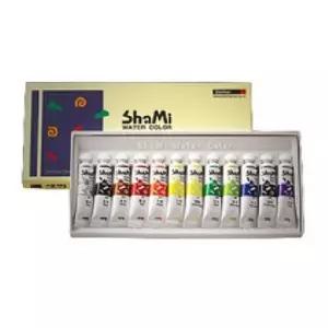 신한 샤미 수채화물감 10ml 12색/미술/그리기/색칠/공부/학교/유치원/신학기/준비물/수채화/도구/재료