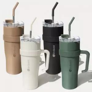 대용량 콜드컵 스텐 빨대 텀블러 1200ml 4컬러