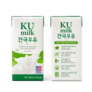 건국우유 멸균우유 200ml 48팩