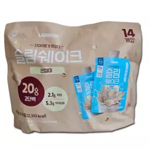랩노쉬 슬림쉐이크 인절미맛 45g x 14포 고단백 식사대용 단백질쉐이크