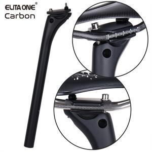 ELITAONE MTB 카본 시트 포스트 27.2/30.9/31.6mm 오프셋 20mm 로드 자전거 시트포스트(카본 베이스 커버