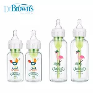 닥터브라운 젖병 내로우넥 데코 유리젖병 120ml 250ml (2P)