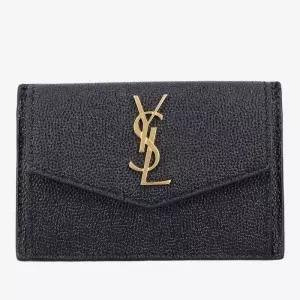 YSL 로고 플랩 카드 지갑 5823051GF0J 1000