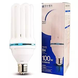 장수램프 초고와트 삼파장 EL램프 100W 주광색 E39