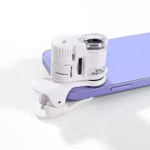 60배율 LED 스마트폰 현미경 휴대폰렌즈 확대경 스마