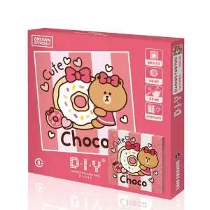 아트박스/하비스스퀘어 DIY 보석십자수 라인프렌즈 도넛 초코 캔버스 25x25