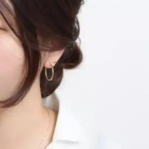 골드필드귀걸이 골드필드 골드 링 14K 기본 귀걸이 파이프 후프 20mm
