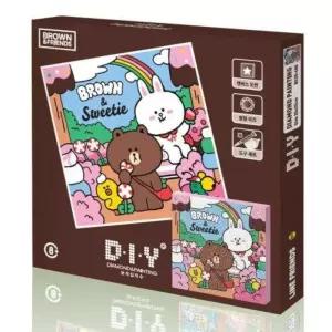 DIY 보석십자수 라인프렌즈 스위츠 캔버스 25x25 BS25-406
