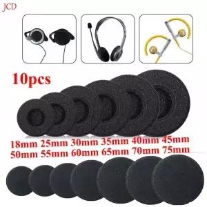헤드폰 교체용 메모리 폼 이어패드 스폰지 쿠션 커버 이어폰 보호 슬리브 18mm